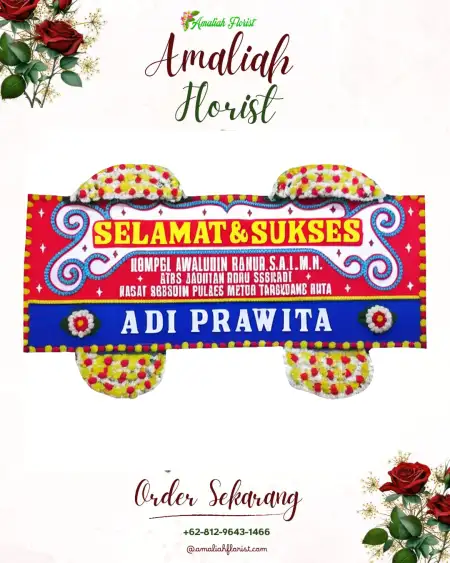 Papan Bunga Ucapan Selamat Okhika